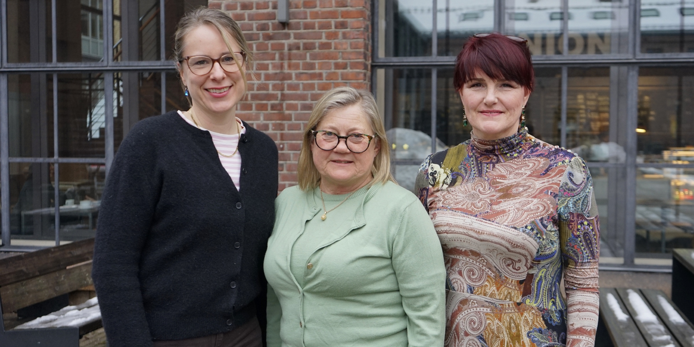 Gruppebilde med Kaja Granum Skarpaas, Ellen Merethe Magnus og Victoria Telle Hjellset.